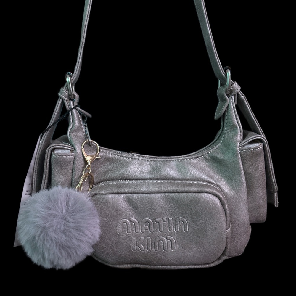Marin Kim (Korean Designer) NWT Multi-pocket purse. Grey.